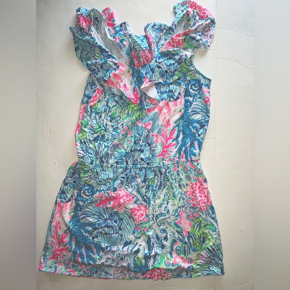 Lilly Pulitzer Ruffled Romper Size S - Picture 2 of 4